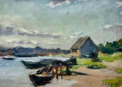 Jānis Tilbergs(1880-1972) Landscape, oil/cardboard, 26x35 cm
