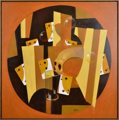 Spiel III. 2004. Öl auf Leinwand, 100x100 cm, Öl