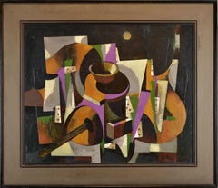 Nel cuore della notte. 2004. Olio su cartone, 57x69 cm