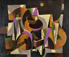 Nel cuore della notte. 2004. Olio su cartone, 57x69 cm