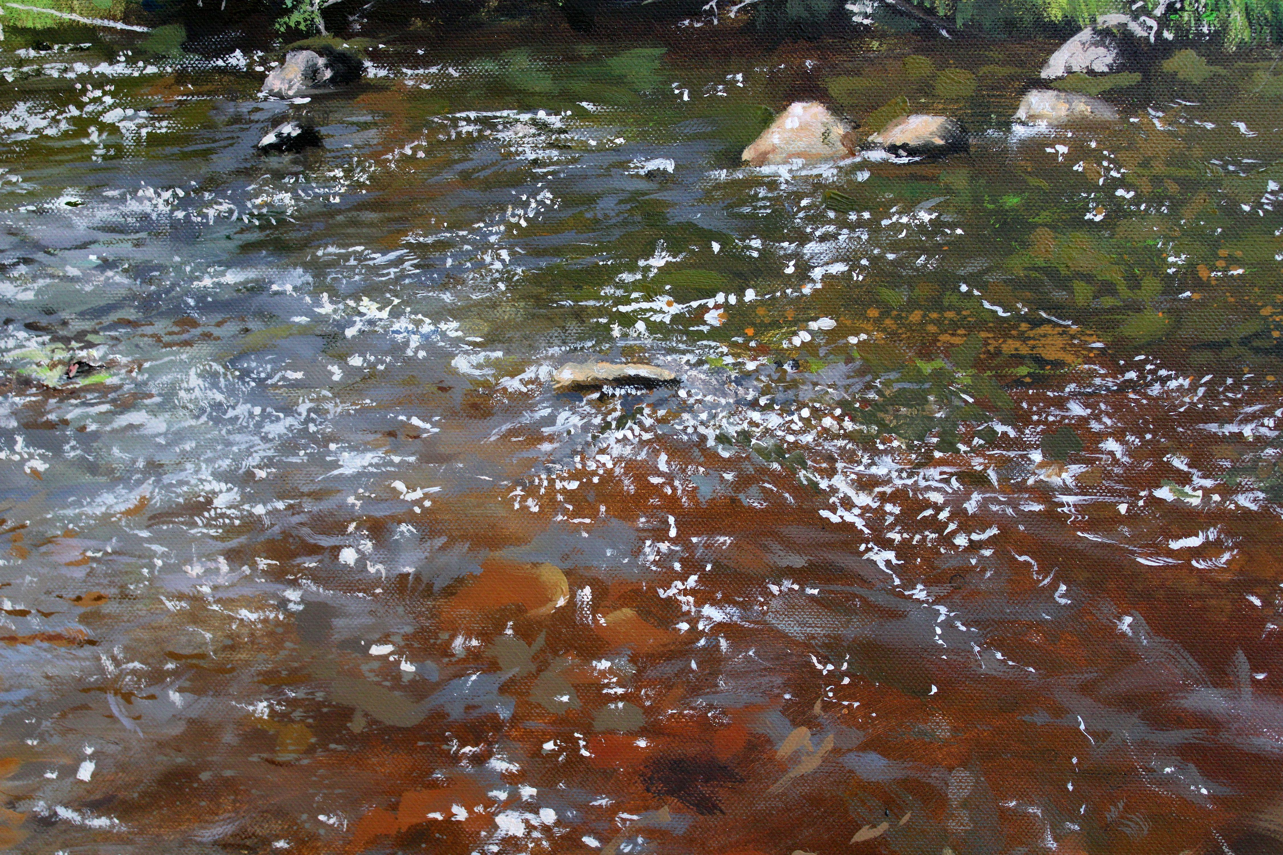 Amata river in spring. 2024., oil on canvas, 70x90 cm

