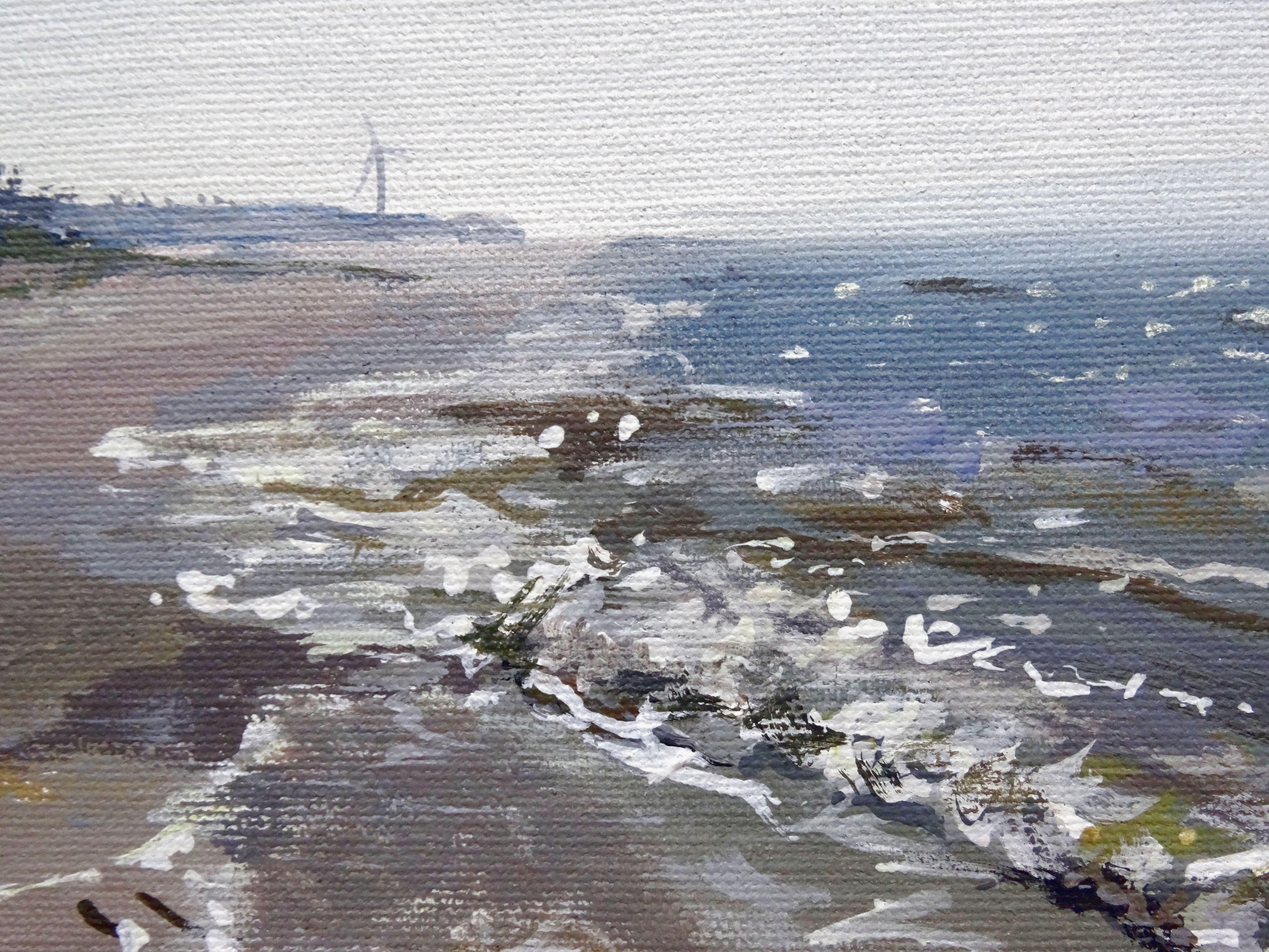 Mar Baltico. 2018, acrilico su tela, 30x40 cm - Painting di Janis Zingitis