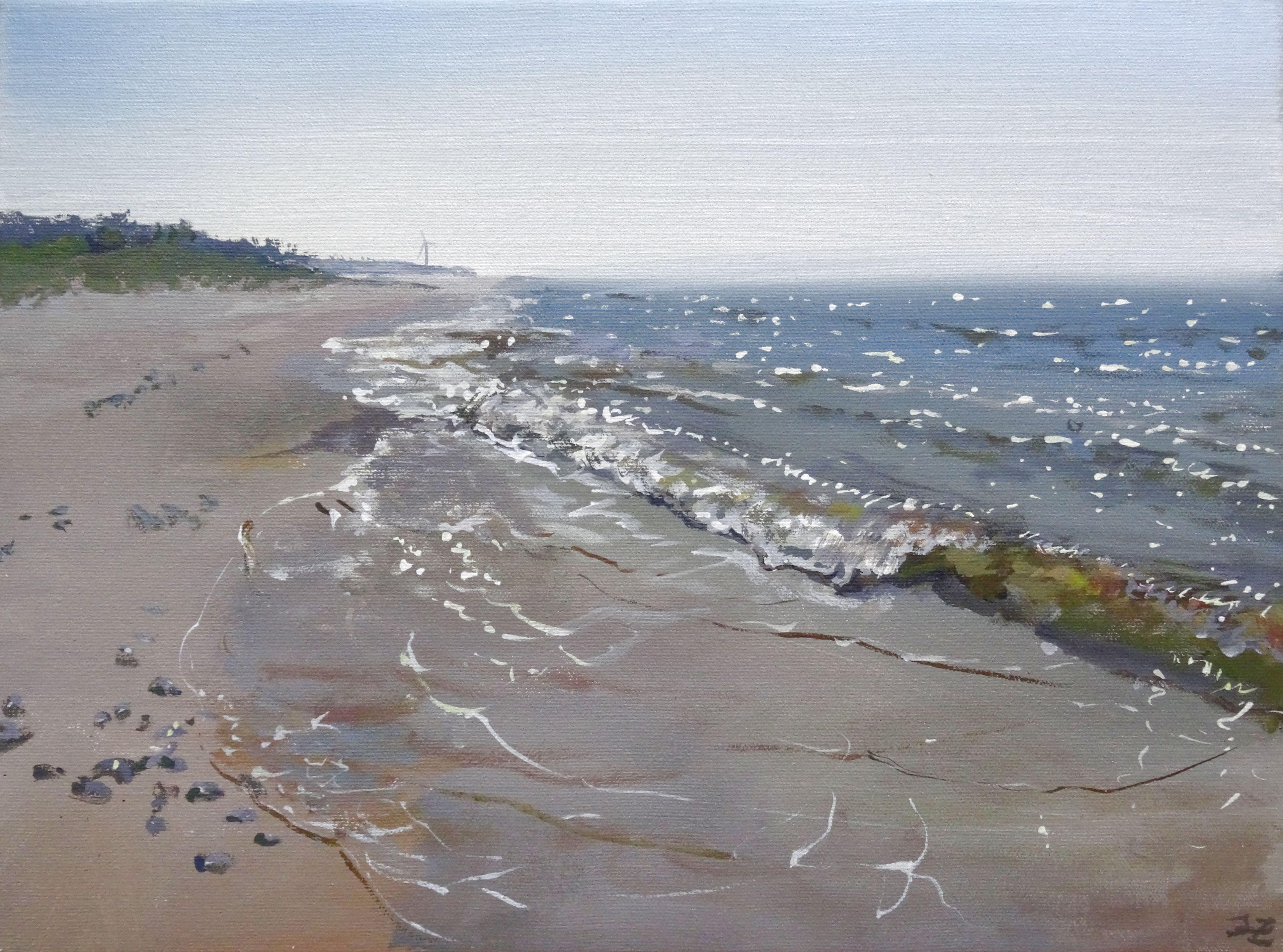 Baltic Sea. 2018, acrylic on canvas, 30x40 cm