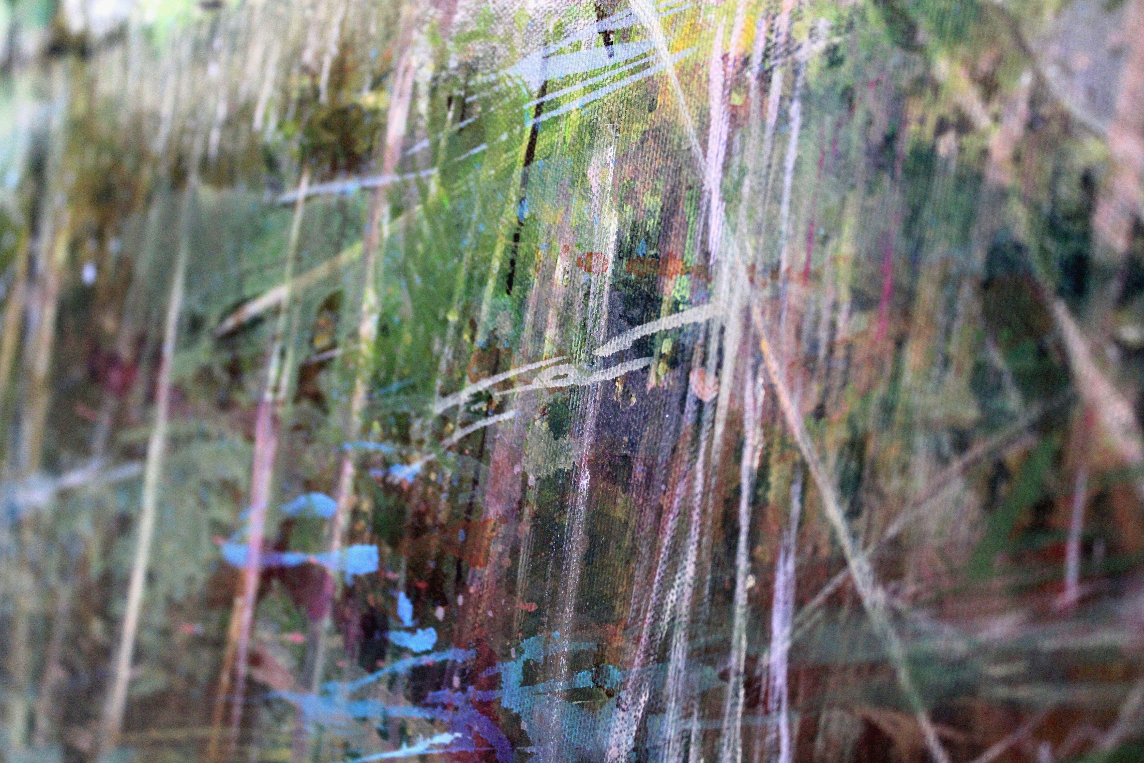 Seeufer im Frühling. 2023, Acryl auf Leinwand, 60x80 cm im Angebot 7