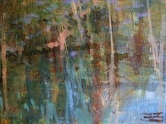 Lake shore in spring. 2023, acrylic on canvas, 60x80 cm