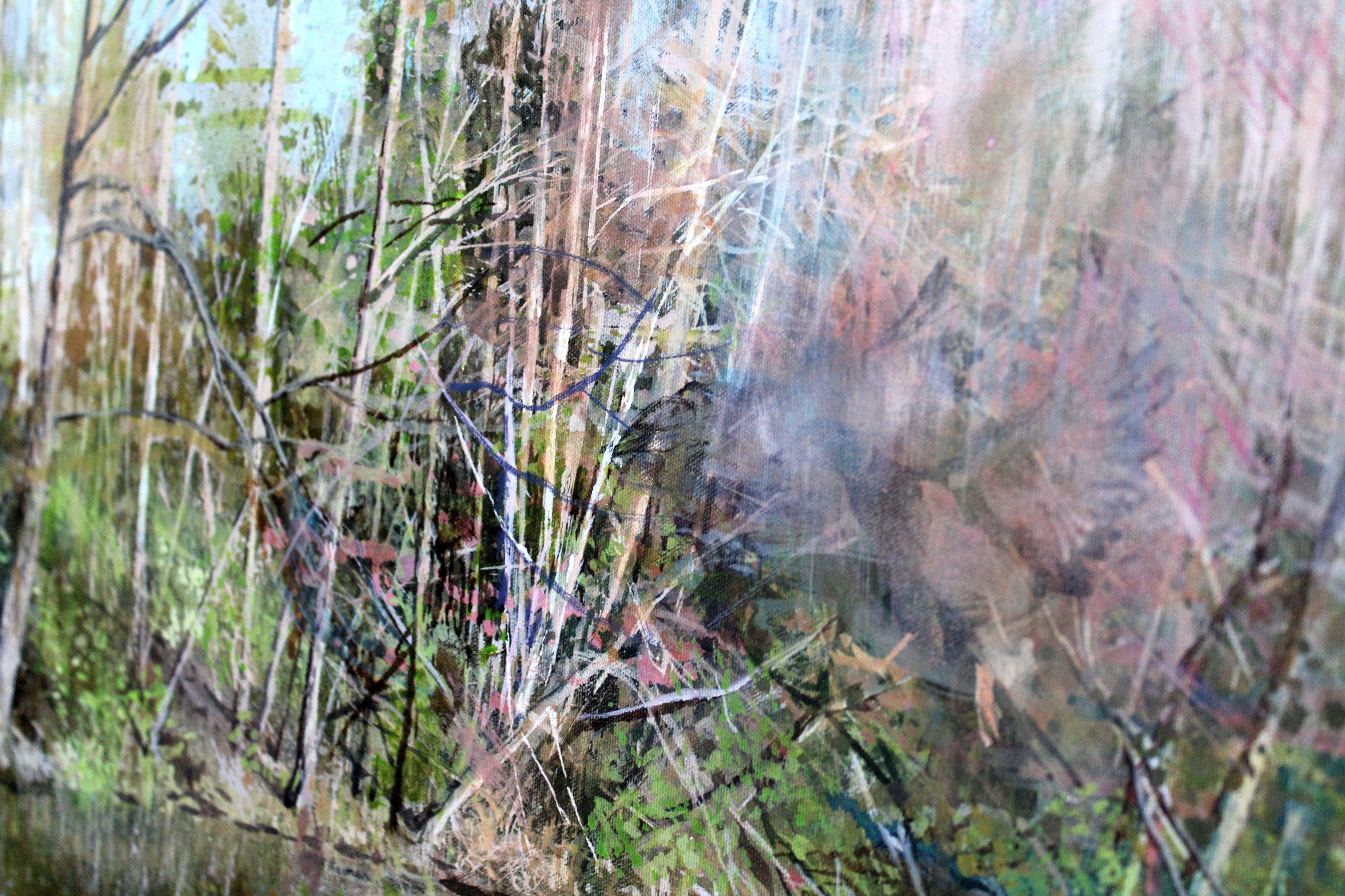 Seeufer im Frühling. 2023, Acryl auf Leinwand, 60x80 cm im Angebot 5