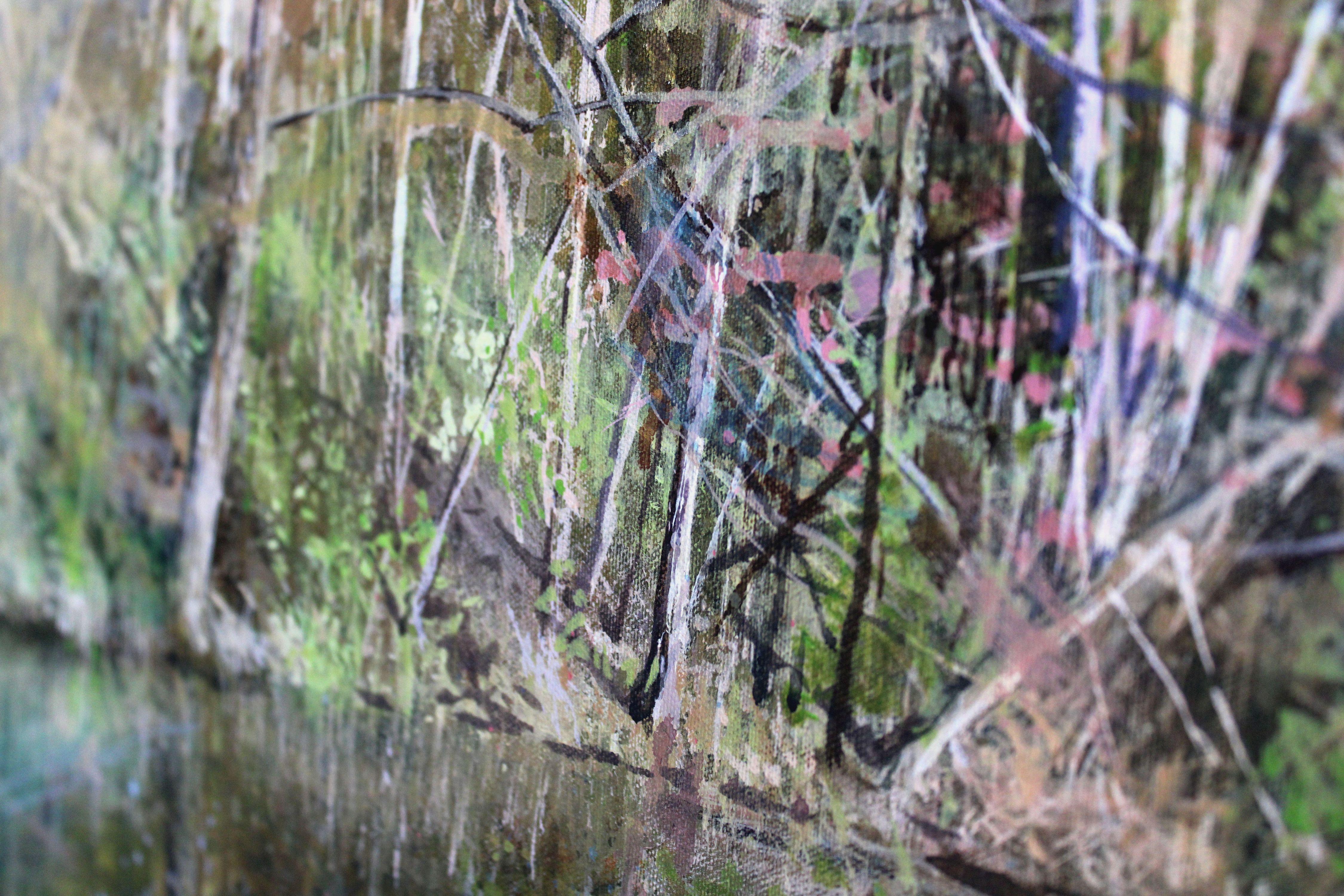 Seeufer im Frühling. 2023, Acryl auf Leinwand, 60x80 cm im Angebot 6