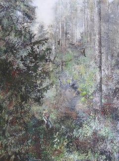 Mixed coniferous forest. 2019. Oil on canvas, 120x90 cm