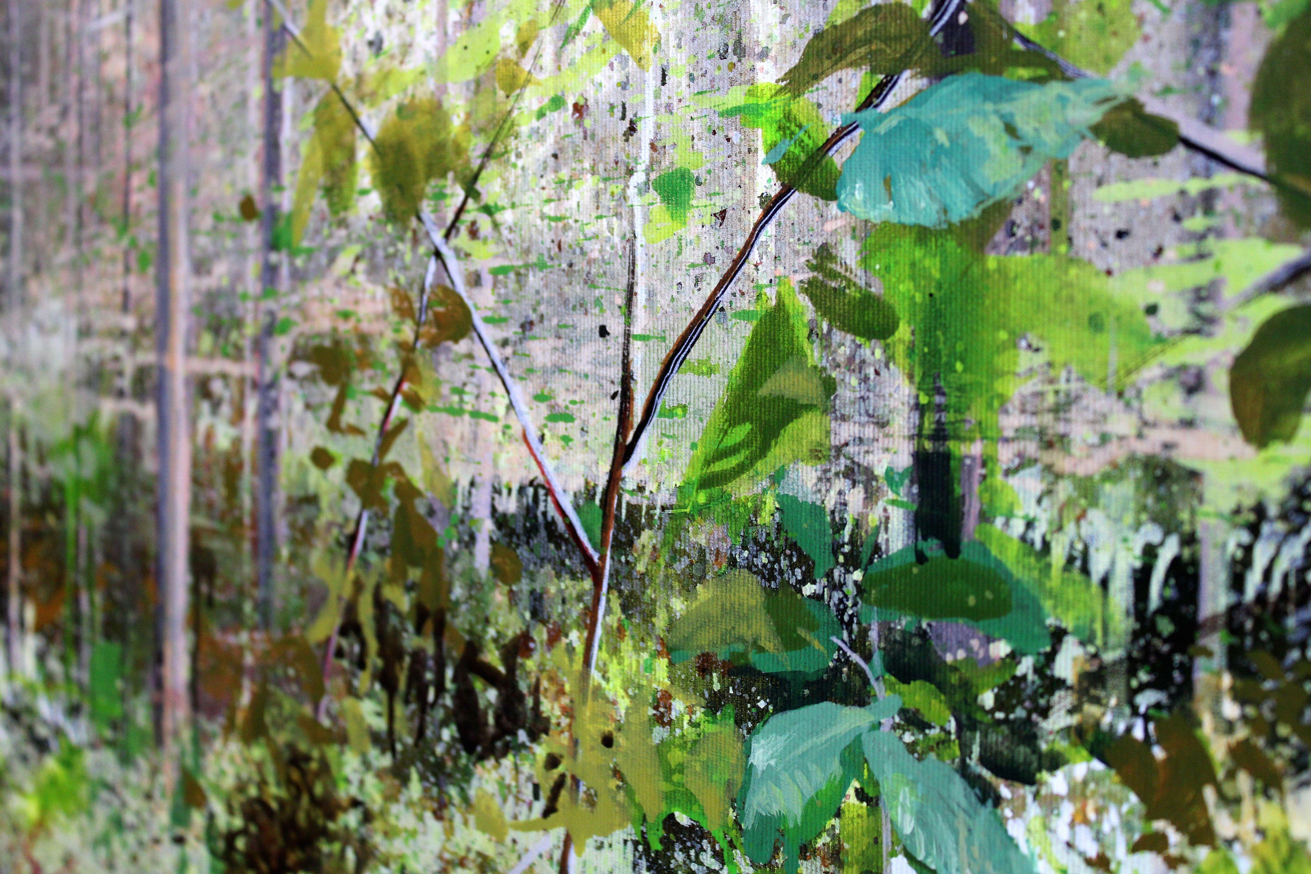 On the forest trail. 2023., canvas, acrylic, 90x120 cm For Sale 5