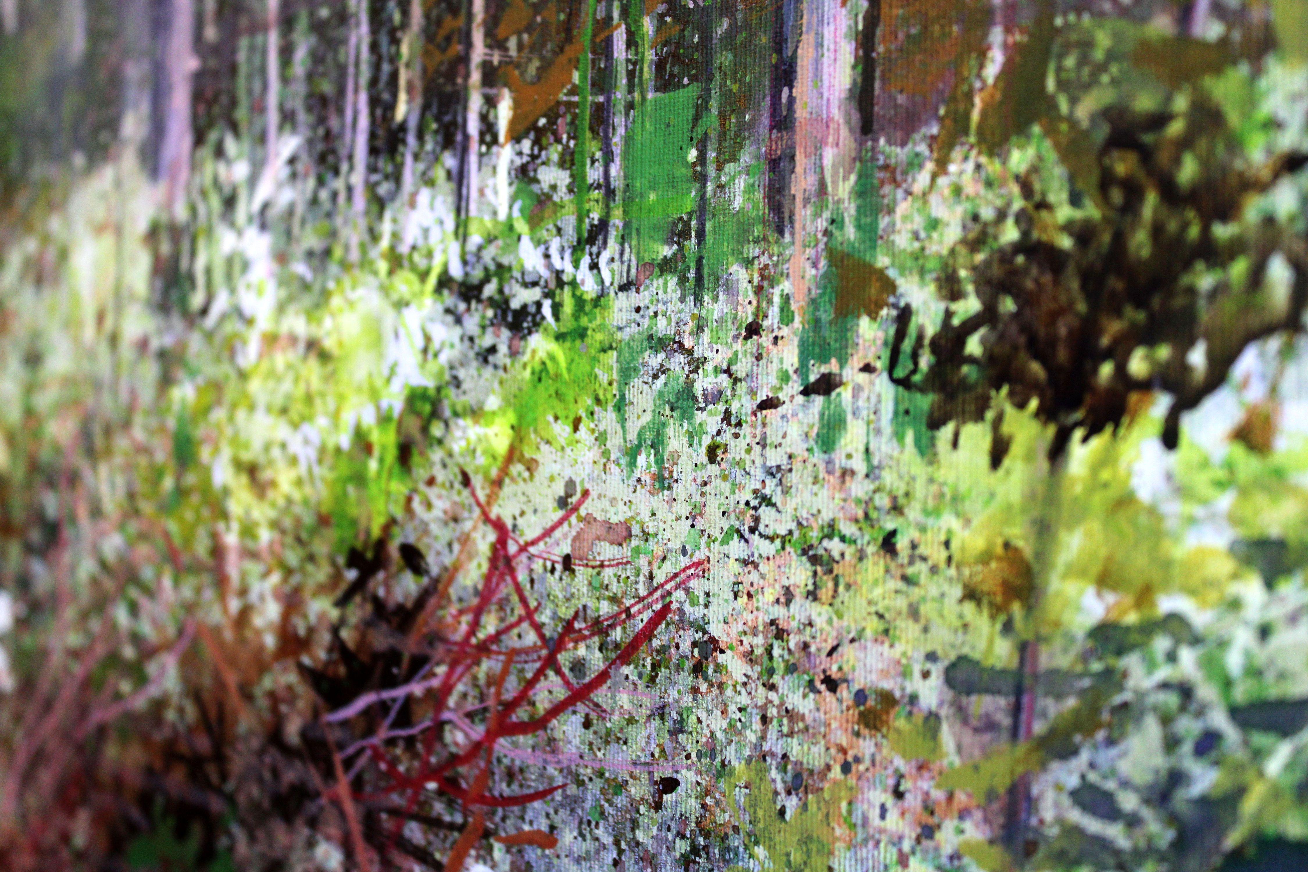 On the forest trail. 2023., Leinwand, Acryl, 90x120 cm im Angebot 6