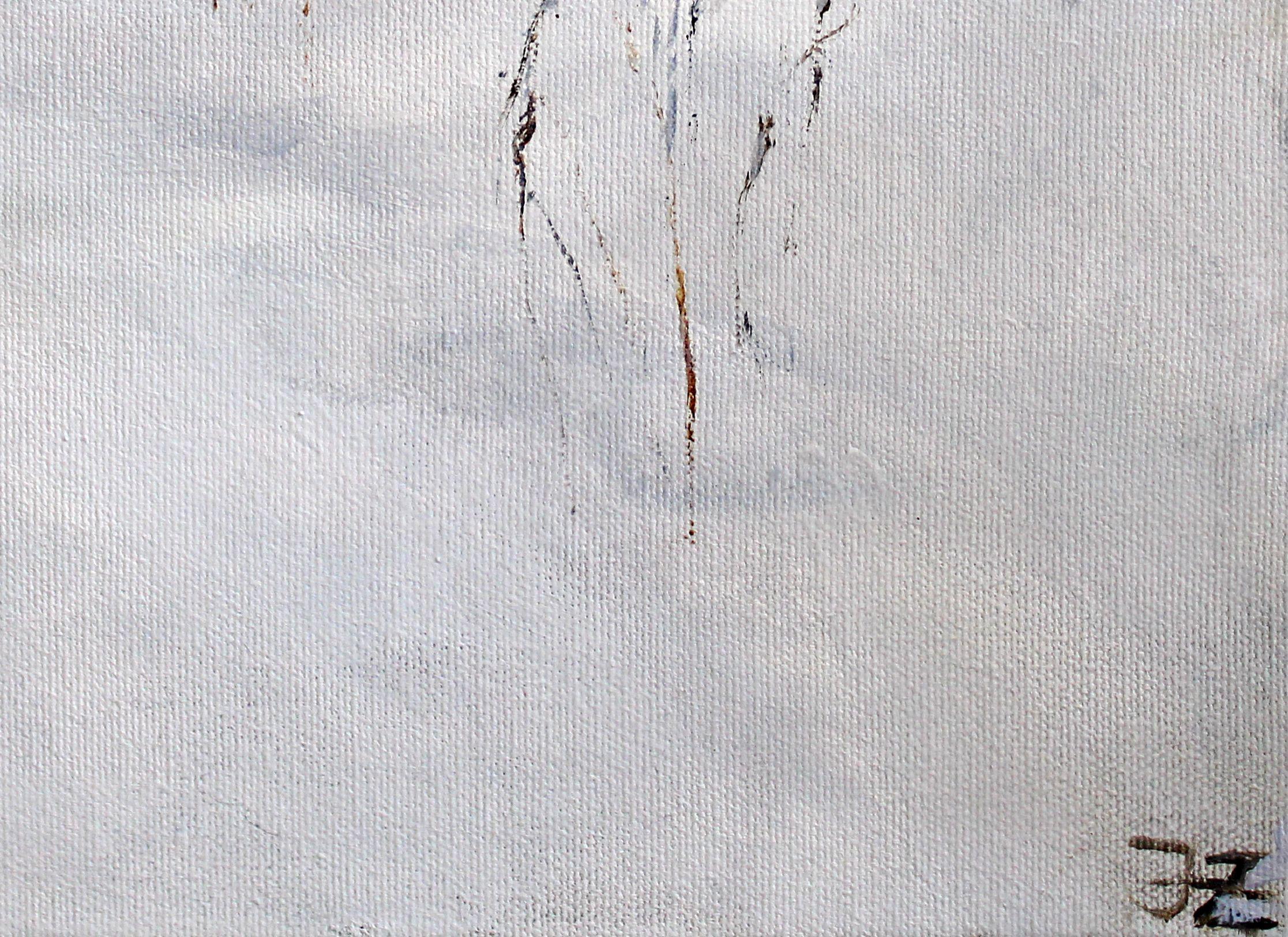 Winterstraße im Wald. 2023, Öl auf Leinwand, 60x80 cm – Painting von Janis Zingitis