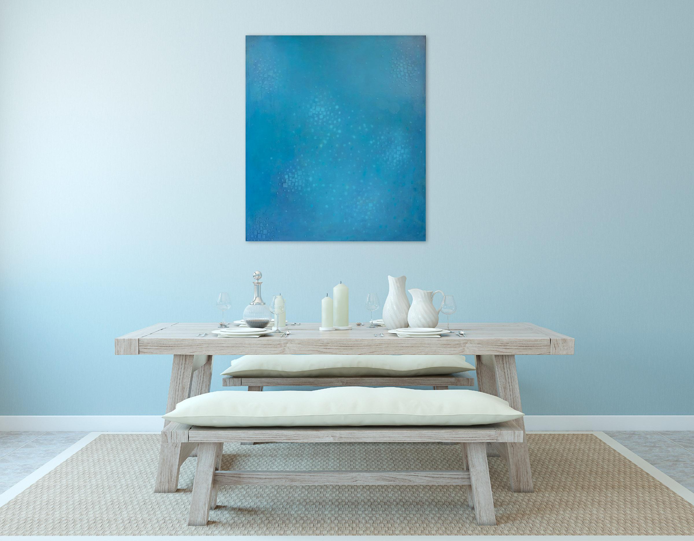 Atlantide (Pittura astratta) - Painting di Janise Yntema
