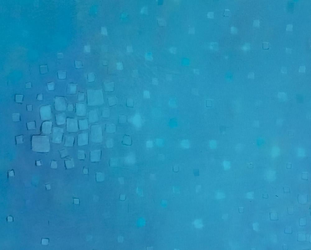 Atlantide (Pittura astratta) - Painting Astratto di Janise Yntema