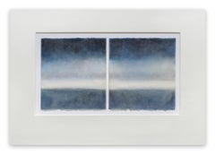 Indaco su grigio (pittura astratta)