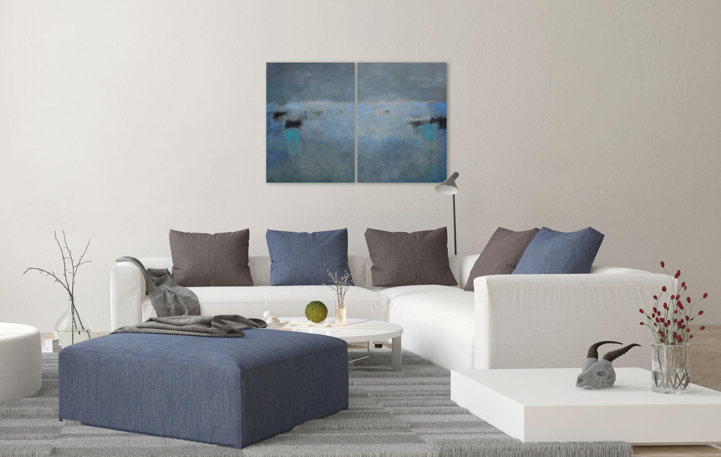 La Pré de Nuit (Pittura astratta) - Painting di Janise Yntema