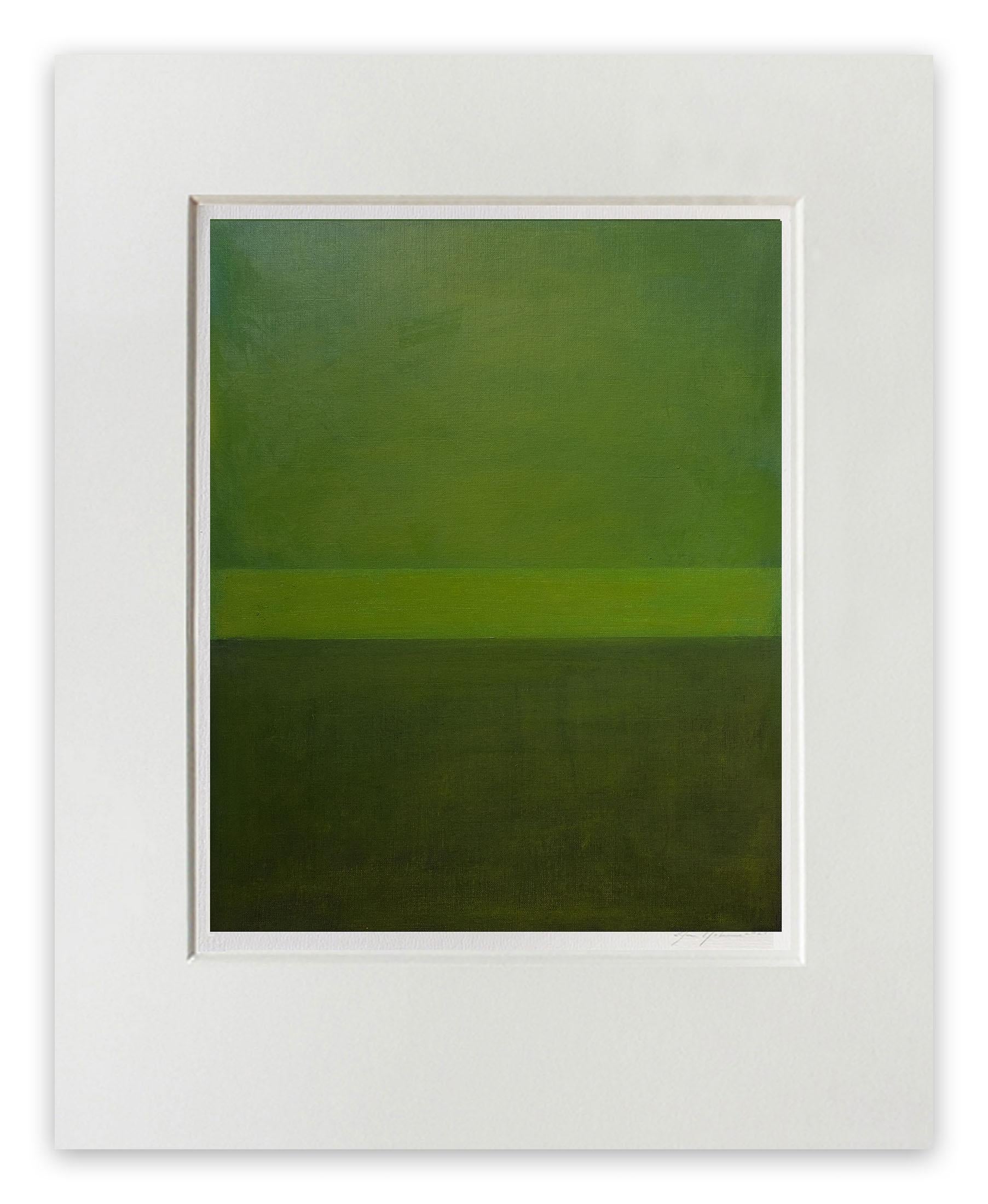 Abstract Painting di Janise Yntema - Muschio lineare (Pittura astratta)