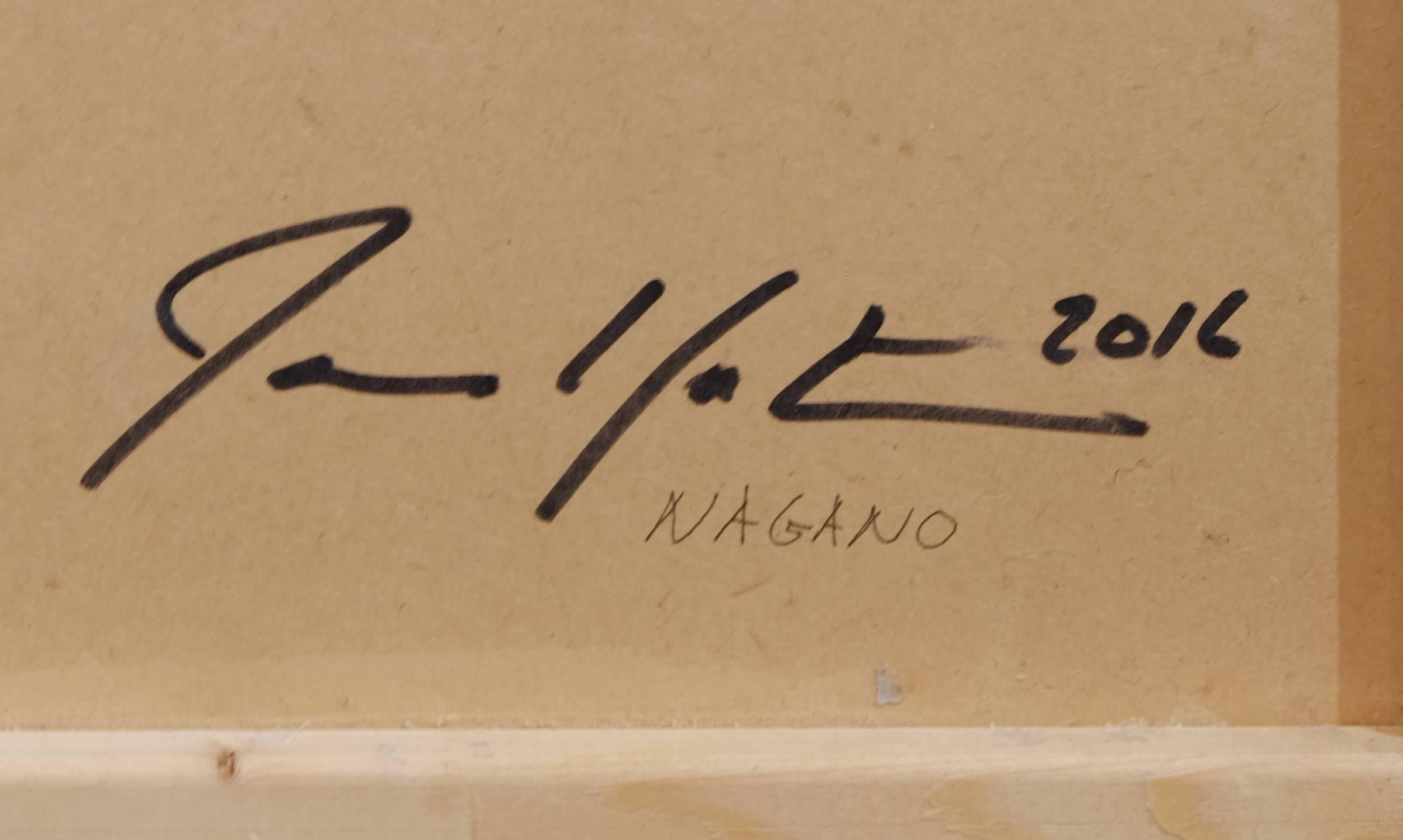 Nagano (Pittura astratta) - Painting Astratto di Janise Yntema