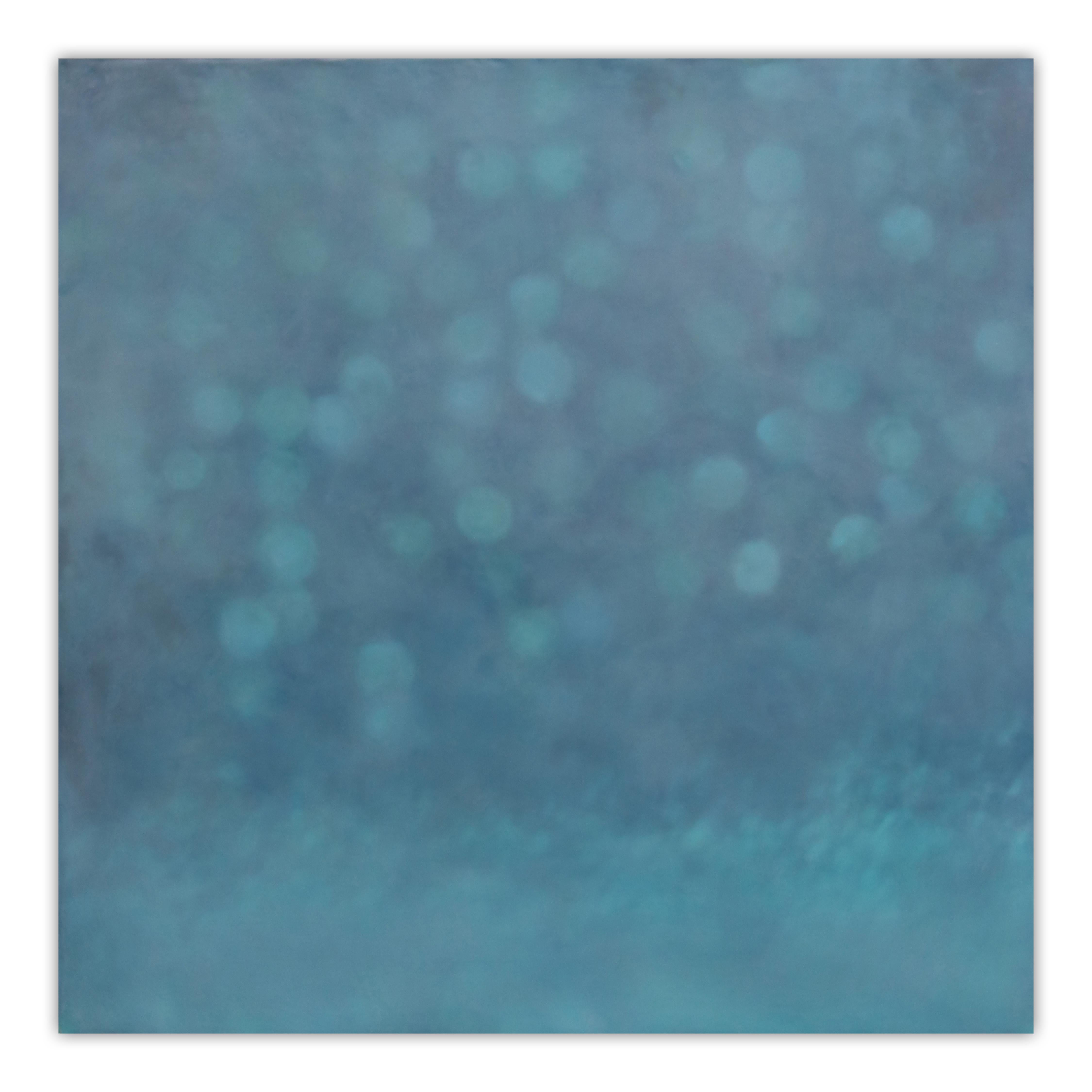 Janise Yntema Abstract Painting – Obsidian Blue (Abstrakte Malerei)