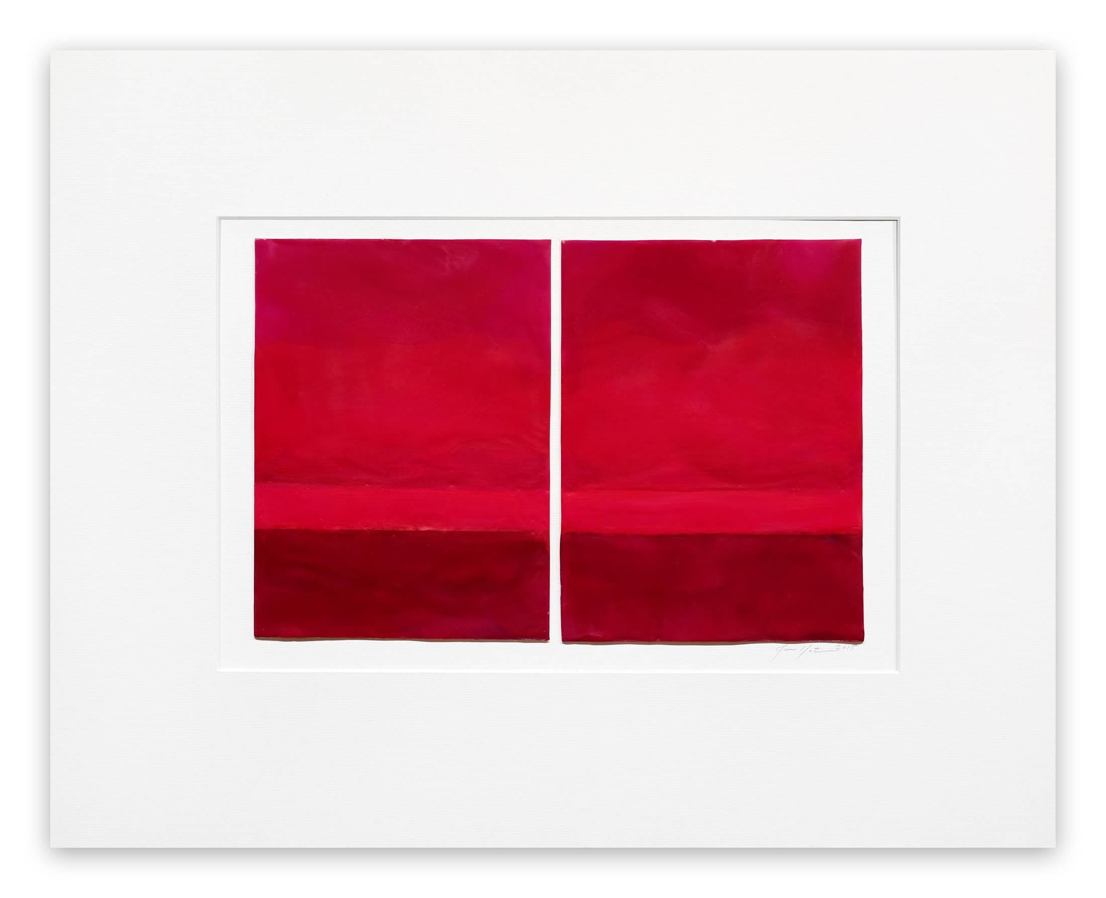 Janise Yntema Abstract Drawing - Vermillion (Abstract)