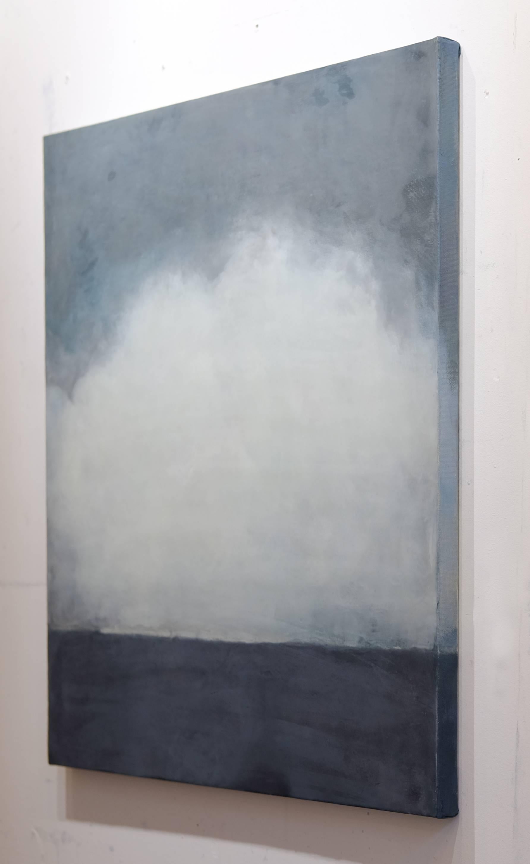 Wimereux (Pittura astratta) - Abstract Painting Grigio di Janise Yntema
