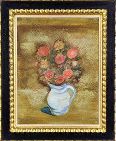 Still Life of Flowers by JANKEL ADLER - Modern Figurative Art, Floral Paintings