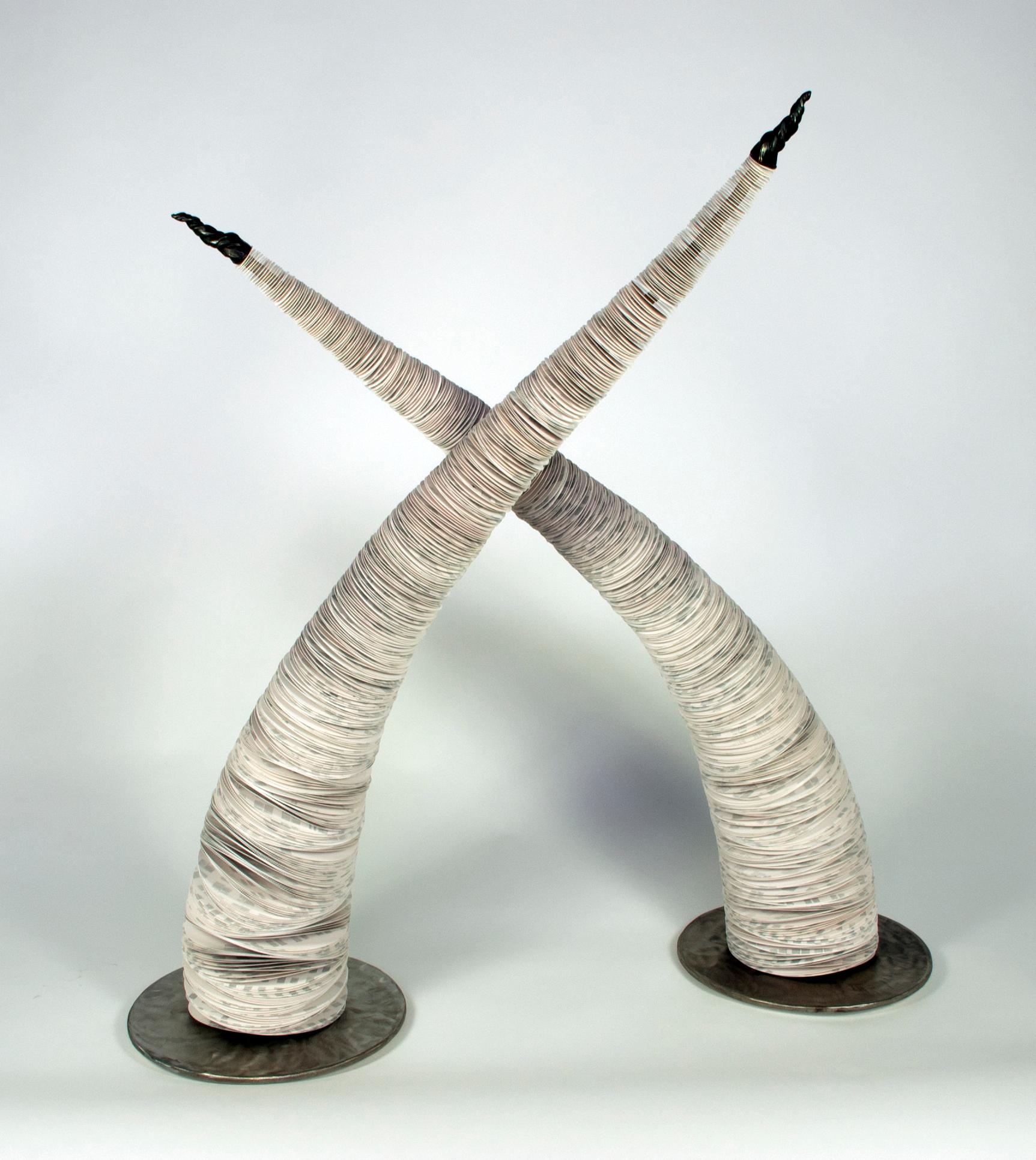 Jann Nunn Abstract Sculpture - Tusks II