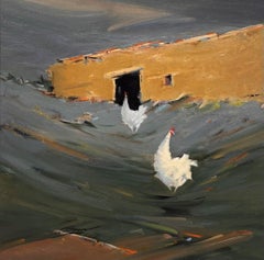 « Long, Long Way From Home » (1999) de Jann T. Bass, peinture à l'huile originale