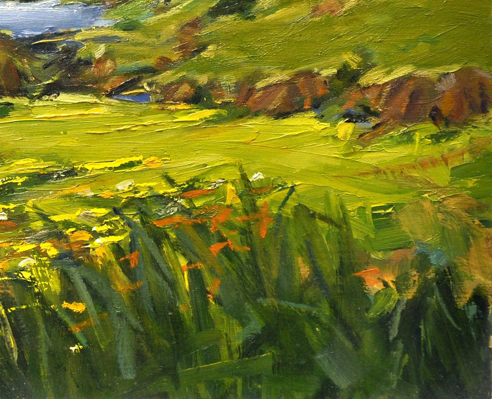 „Valley View“ (2009) von Jann T. Bass, Original-Ölgemälde einer Landschaftslandschaft im Angebot 3