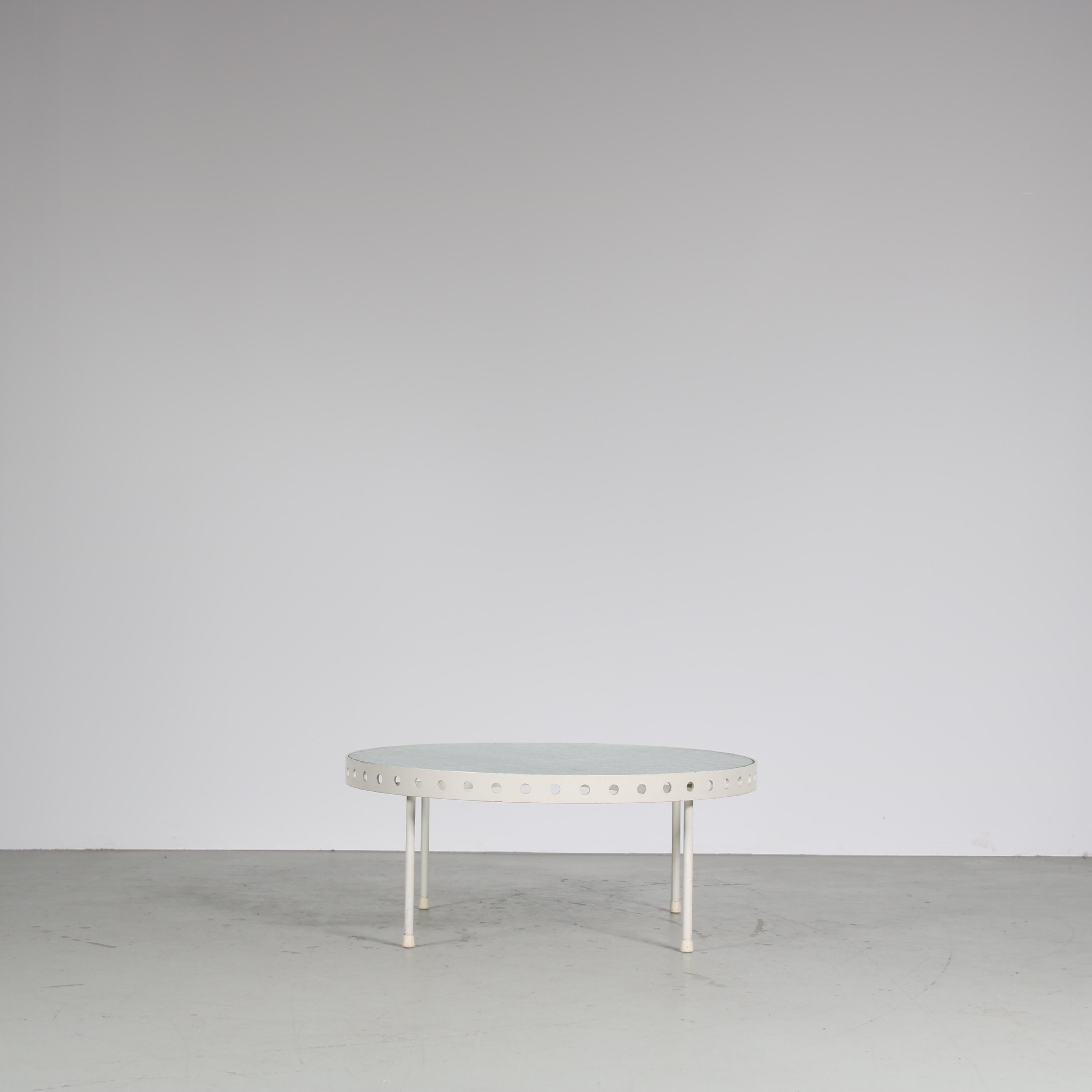 Metal Janni van Pelt Coffee Table for MyHome, Netherlands 1950 For Sale