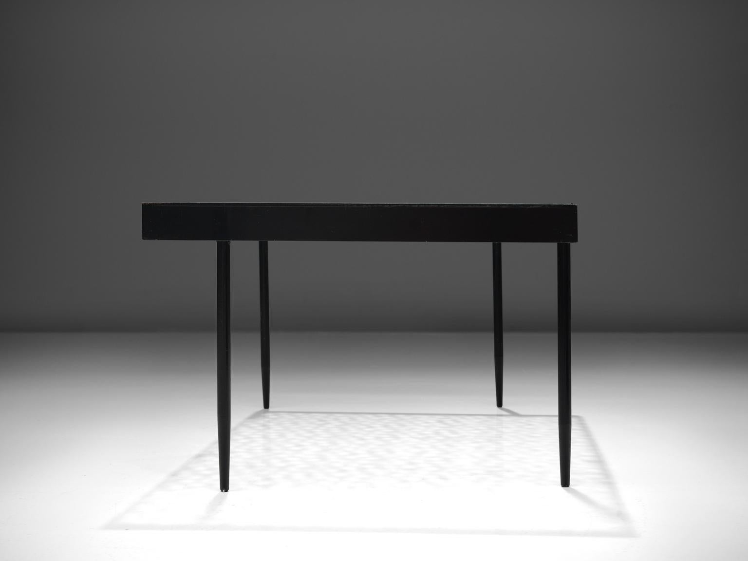 Mid-20th Century Janni Van Pelt Coffee Table in Metal and Glass