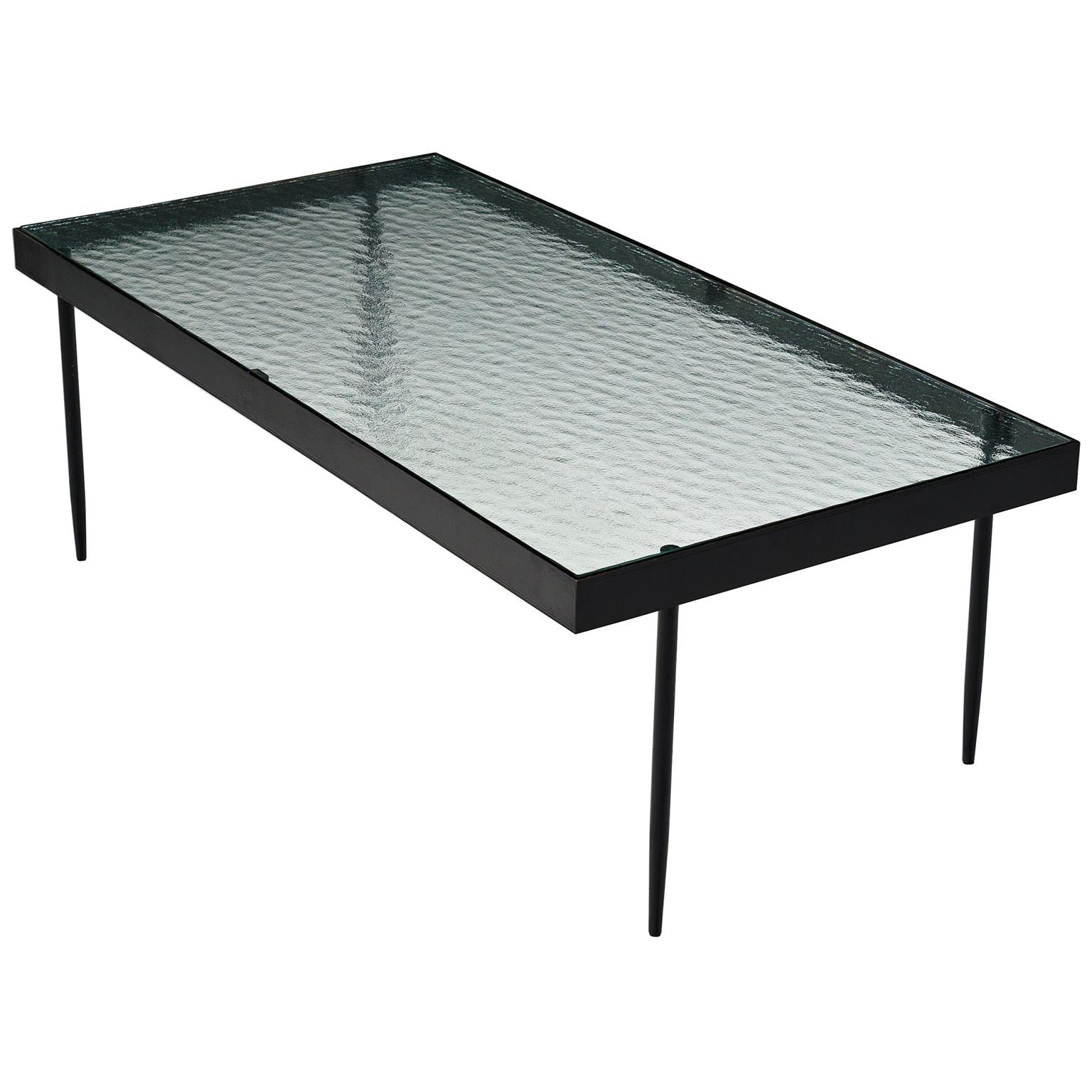 Janni Van Pelt Coffee Table in Metal and Glass