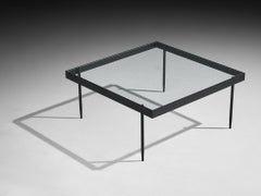 Tavolino da caffè Janni Van Pelt in acciaio e vetro