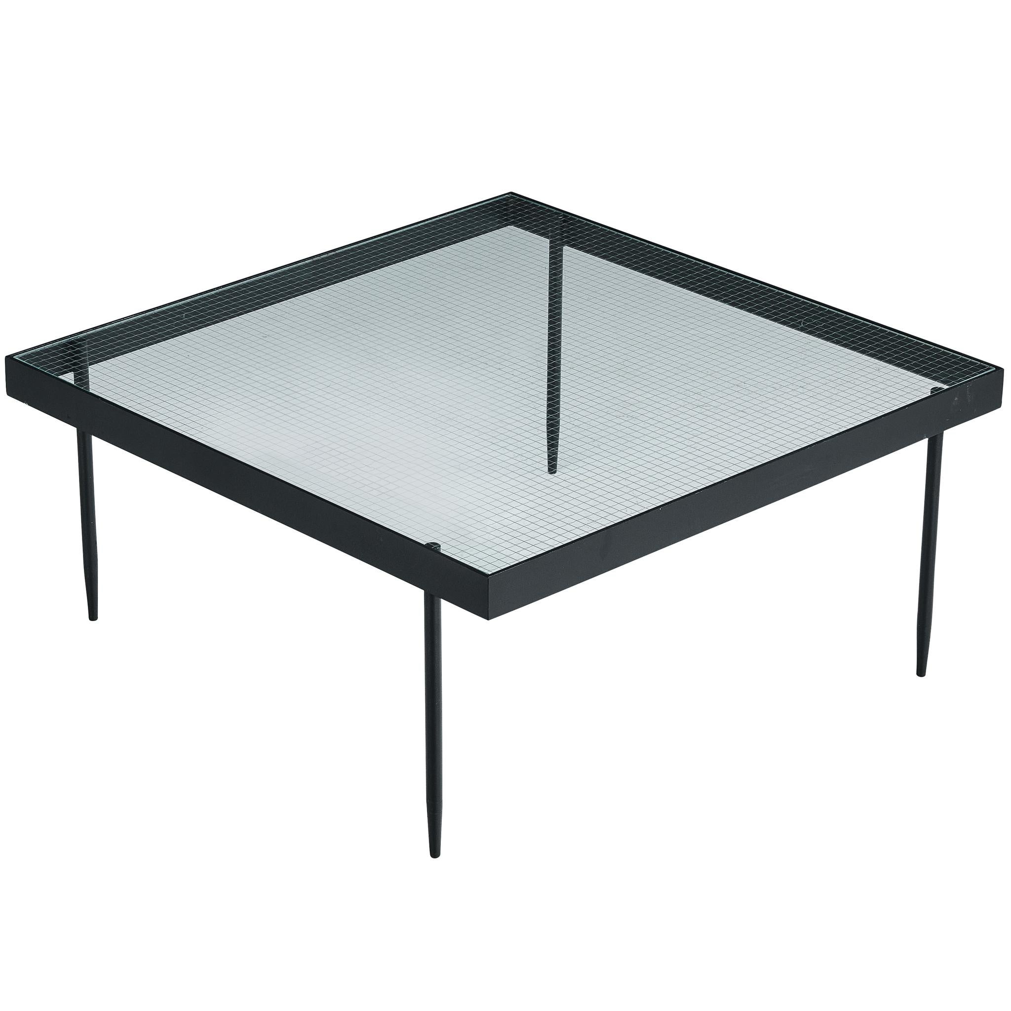 Janni Van Pelt Couchtisch aus Stahl und Glas
