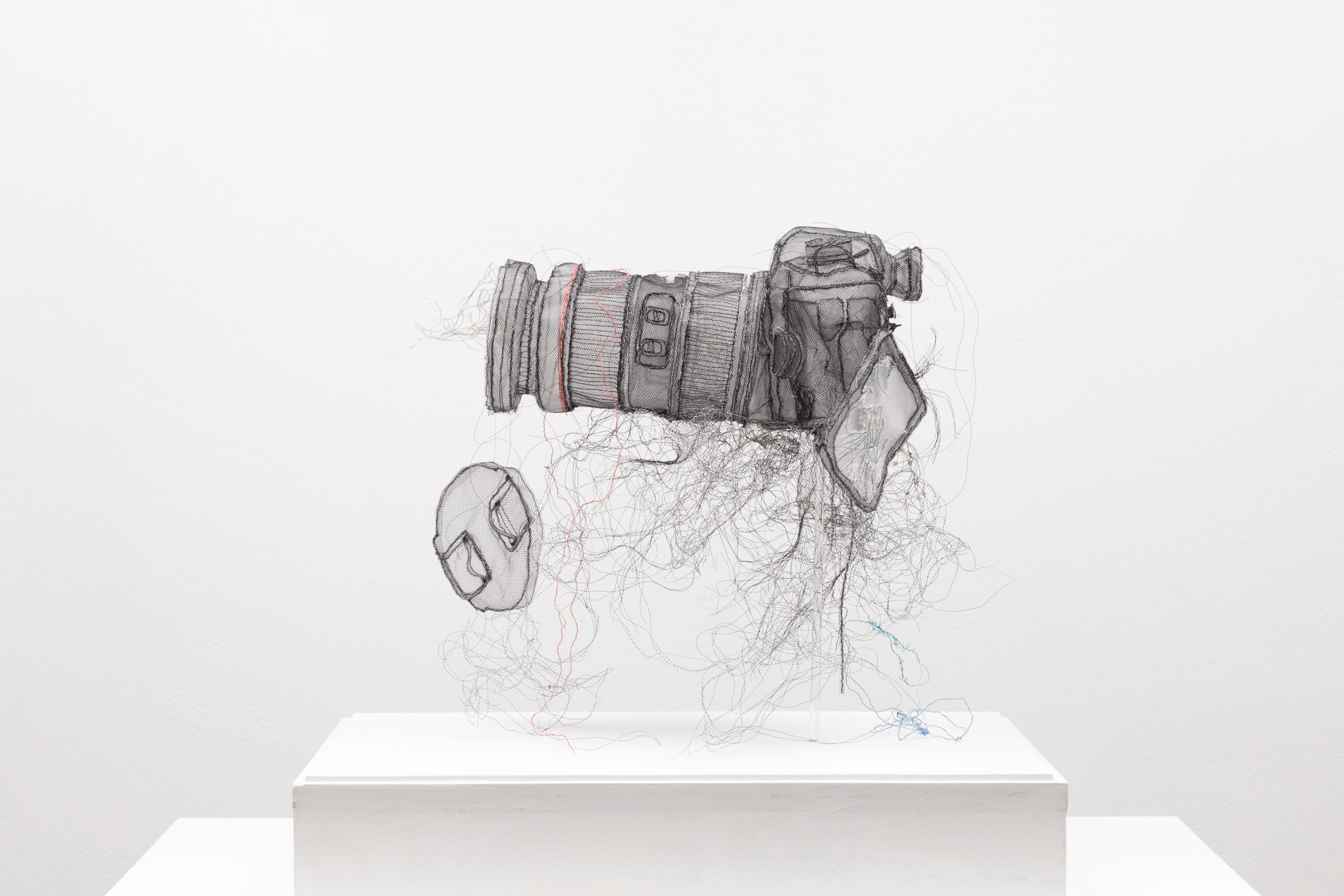 Camera from the series Relic: Body Extention - Sculpture by Jannick Deslauriers