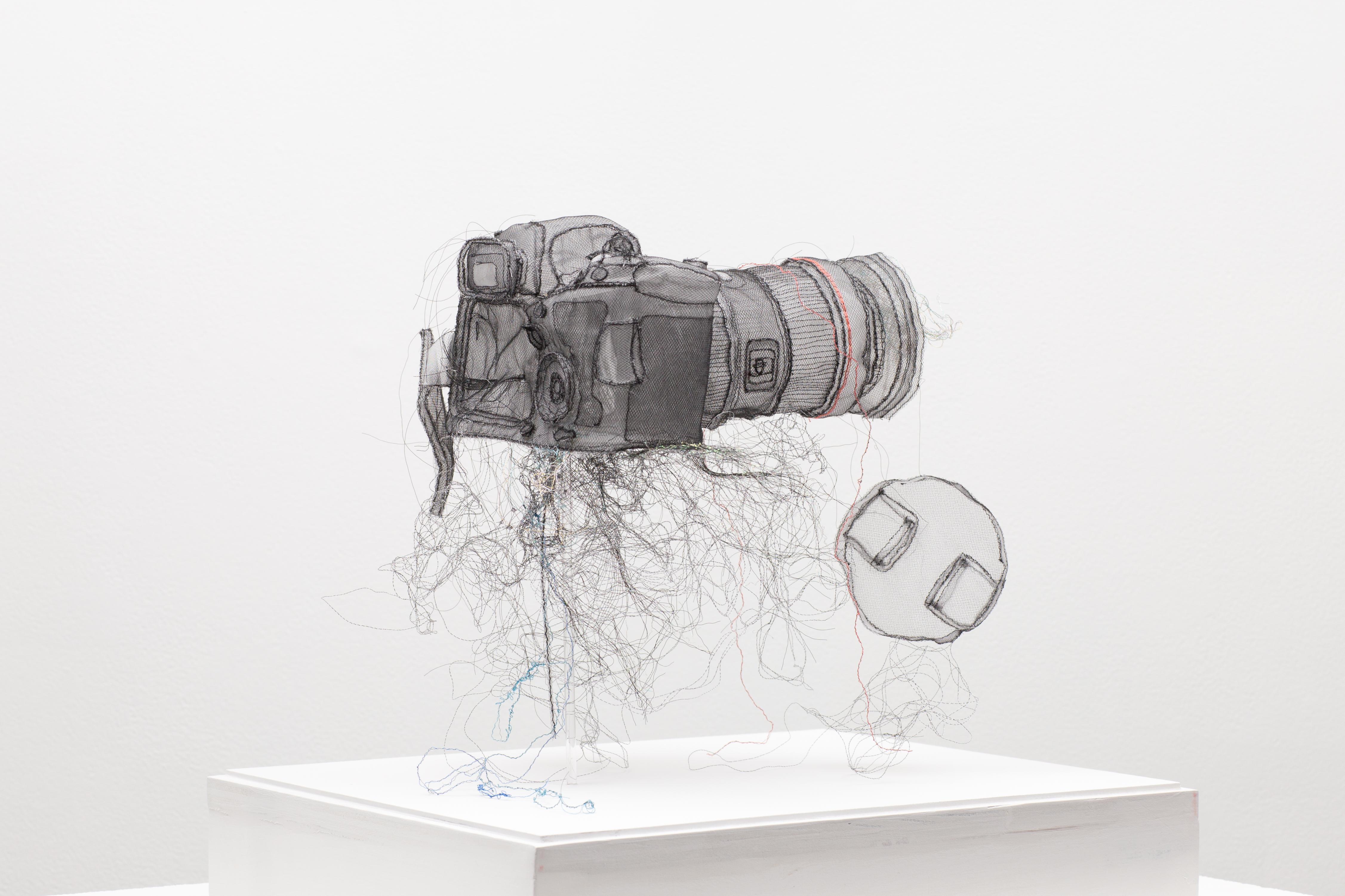 Camera from the series Relic: Body Extention - Contemporary Sculpture by Jannick Deslauriers