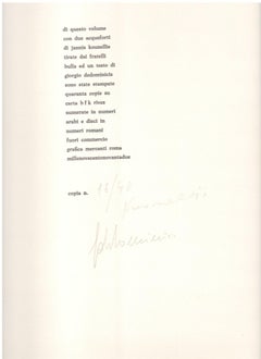 Sin título - Libro de arte original con una serie de grabados de Yannis Kounellis - 1992