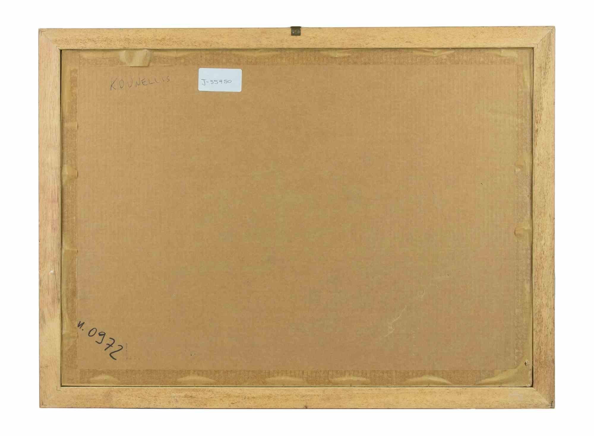 Seré escritor - Litografía de Jannis Kounellis - Años 70 en venta 3