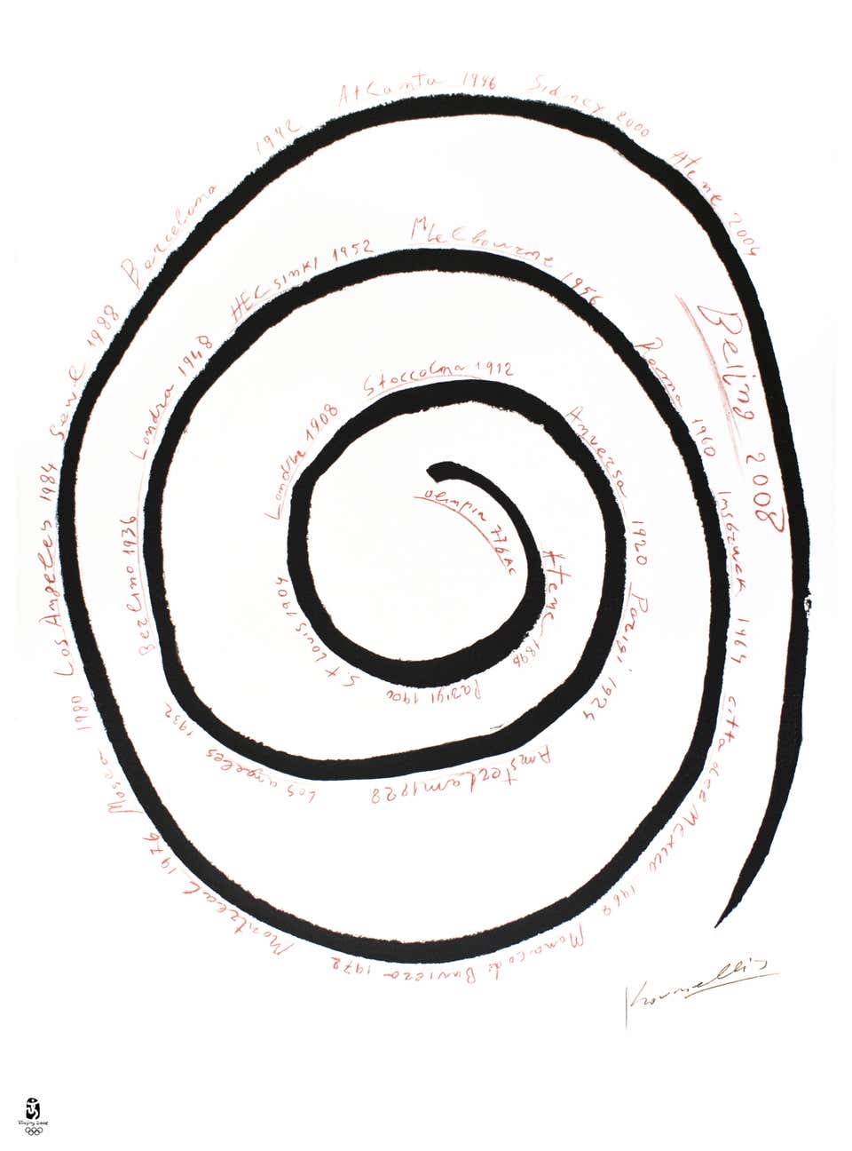 Never-Ending Spiral - Mixed Media by Jannis Kounellis - 2008
