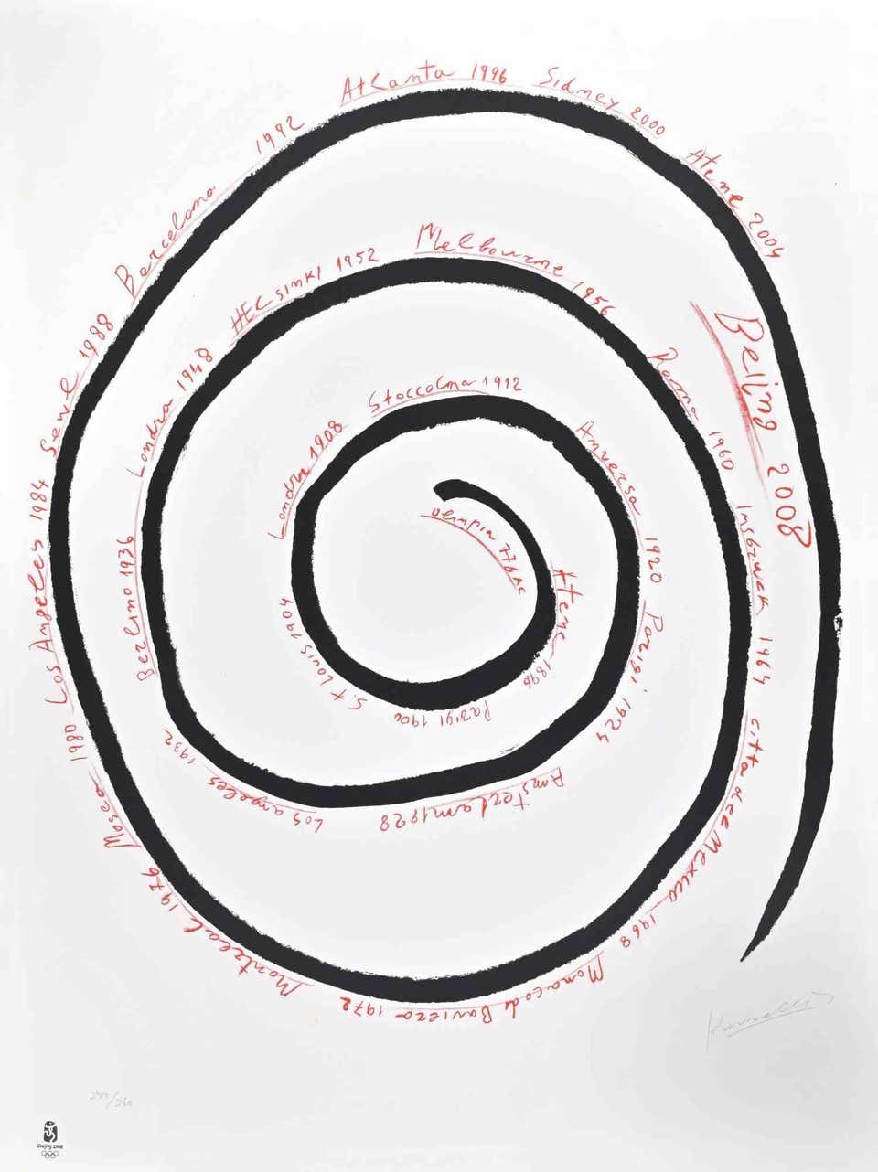 Never-Ending Spiral - Mixed Media by Jannis Kounellis - 2008