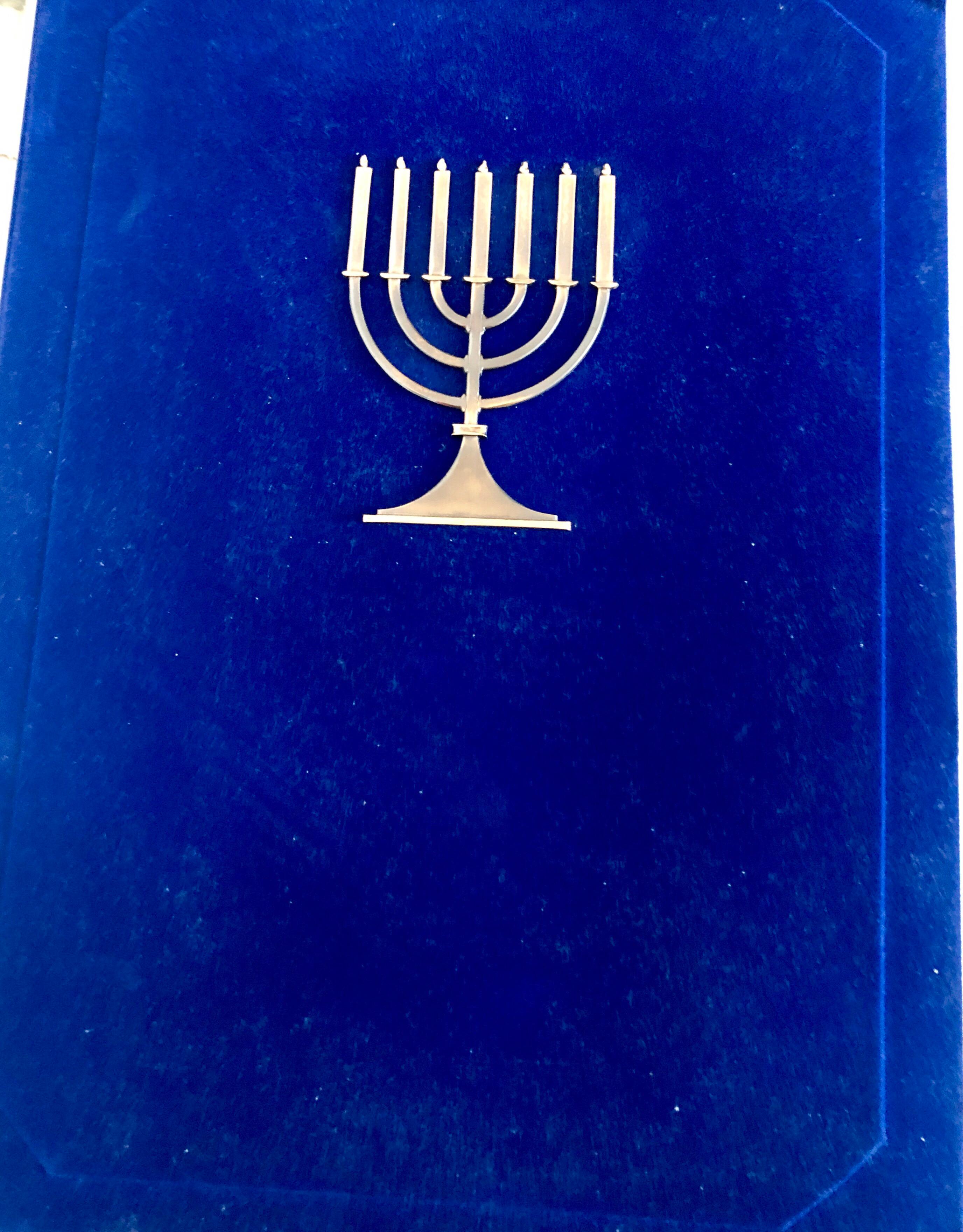 Ungarischer modernistischer Judaica-Radierungsdruck mit Teffilin-Druck, jüdischer Rabbiner im Gebet im Angebot 3