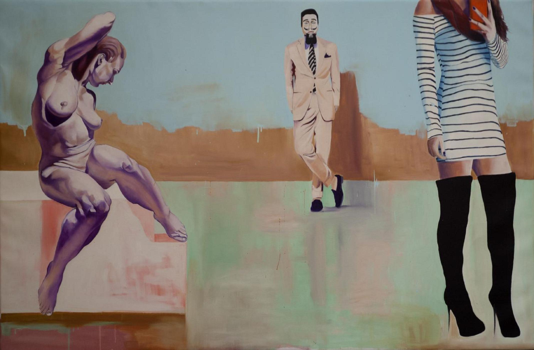 Choix complexe, peinture, huile sur toile