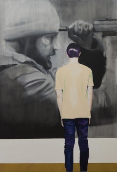 Observador, Pintura, Óleo sobre lienzo