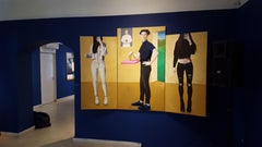 Selfie (tríptico), Pintura, Óleo sobre lienzo