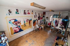 Día de entrenamiento, Pintura, Óleo sobre lienzo