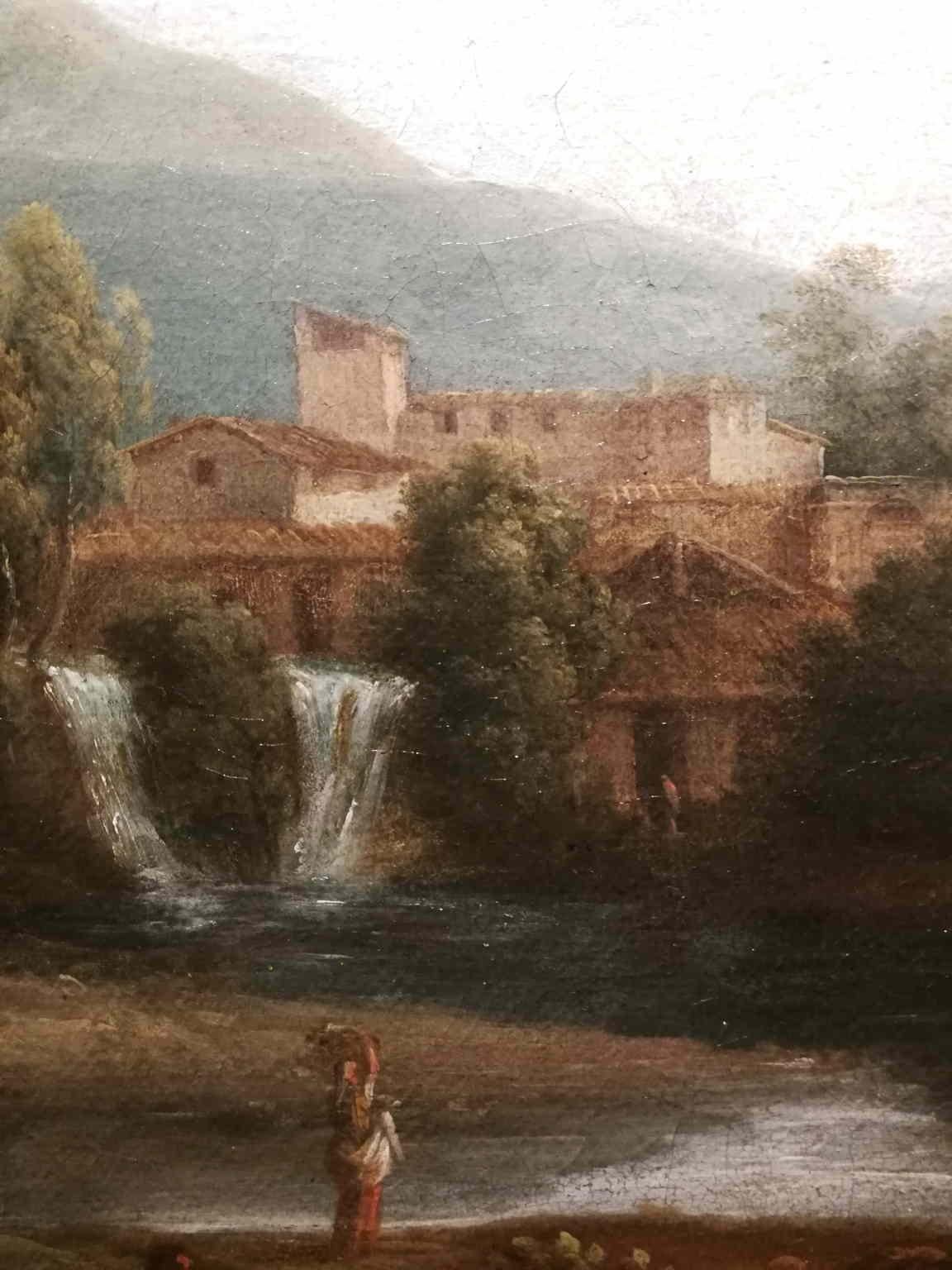 Dipinto figurativo paesaggio fiammingo del XVII secolo - Painting Otro estilo de arte de Jans Frans van Bloemen