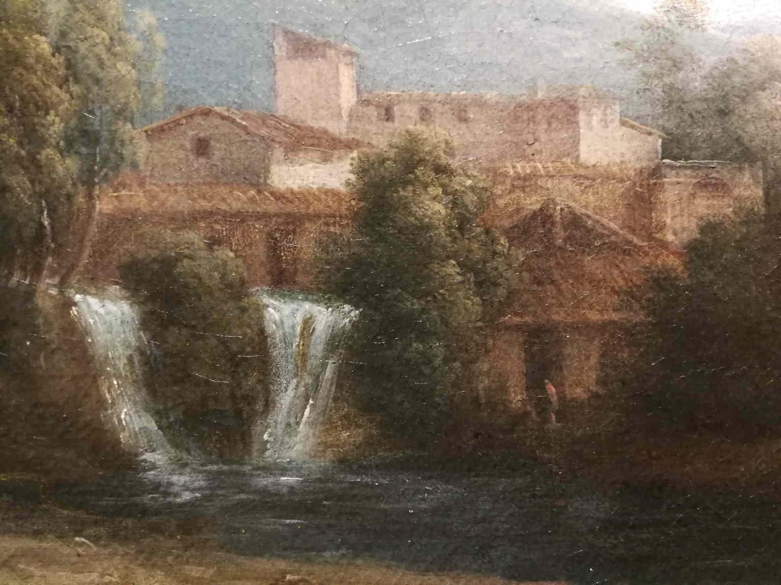 El dipinto forma parte del corpus de las obras del importante paisajista flamenco Jan Frans van Bloemen.

Los Van Bloemen eran una familia de artistas, entre ellos Jan Frans, nacido en Anversa, era hijo de Anton Goubau, un artesano especializado en