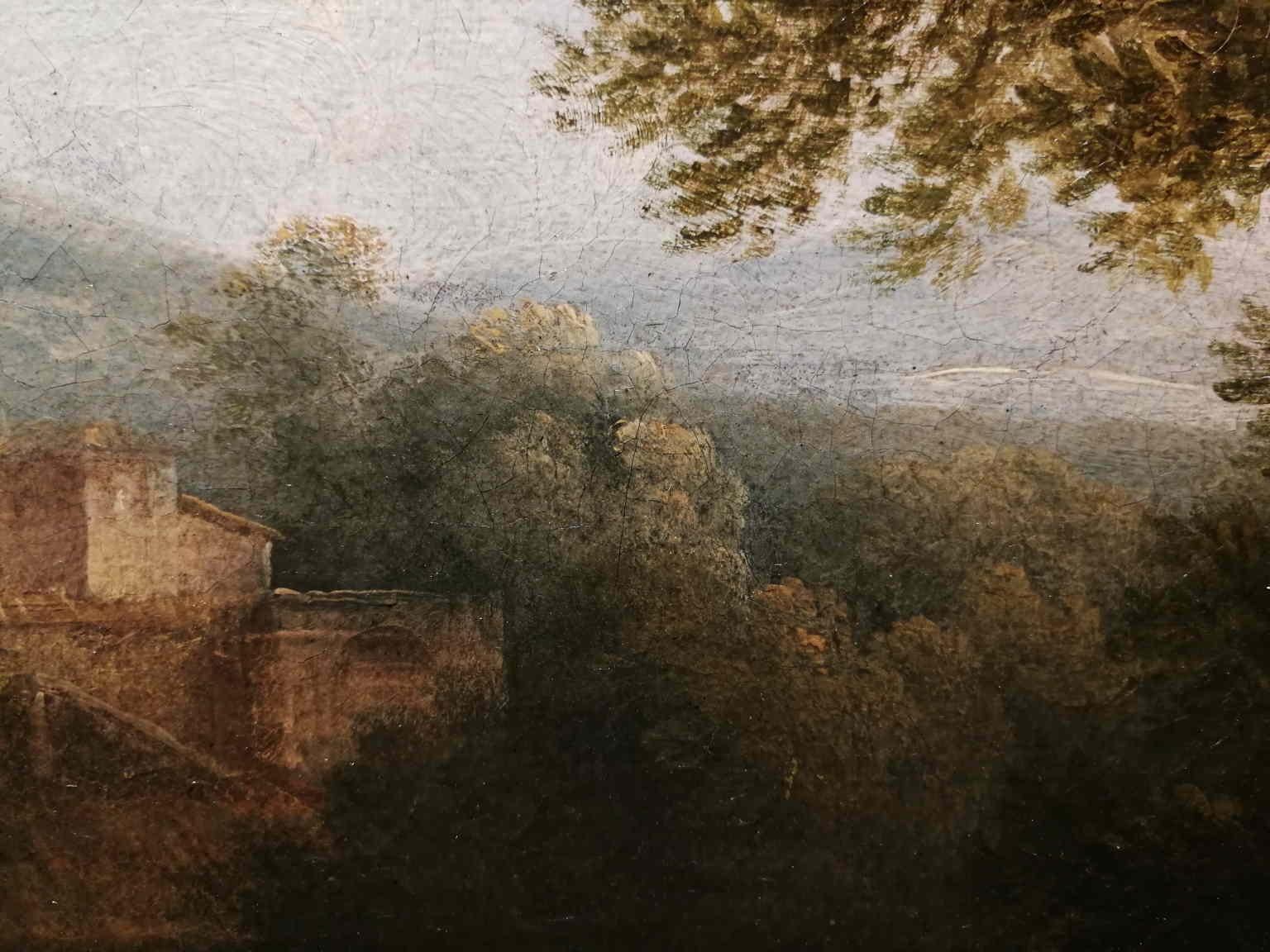 Van Bloemen Flemish Landscape Painting figures sheperd 17 century oil canvas For Sale 4