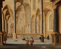 Church Interior by Jans Juriaensz van Baden, a Dutch Golden Age painter