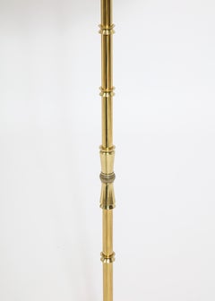 Jansen Brass Floor Lamp, France 1970's