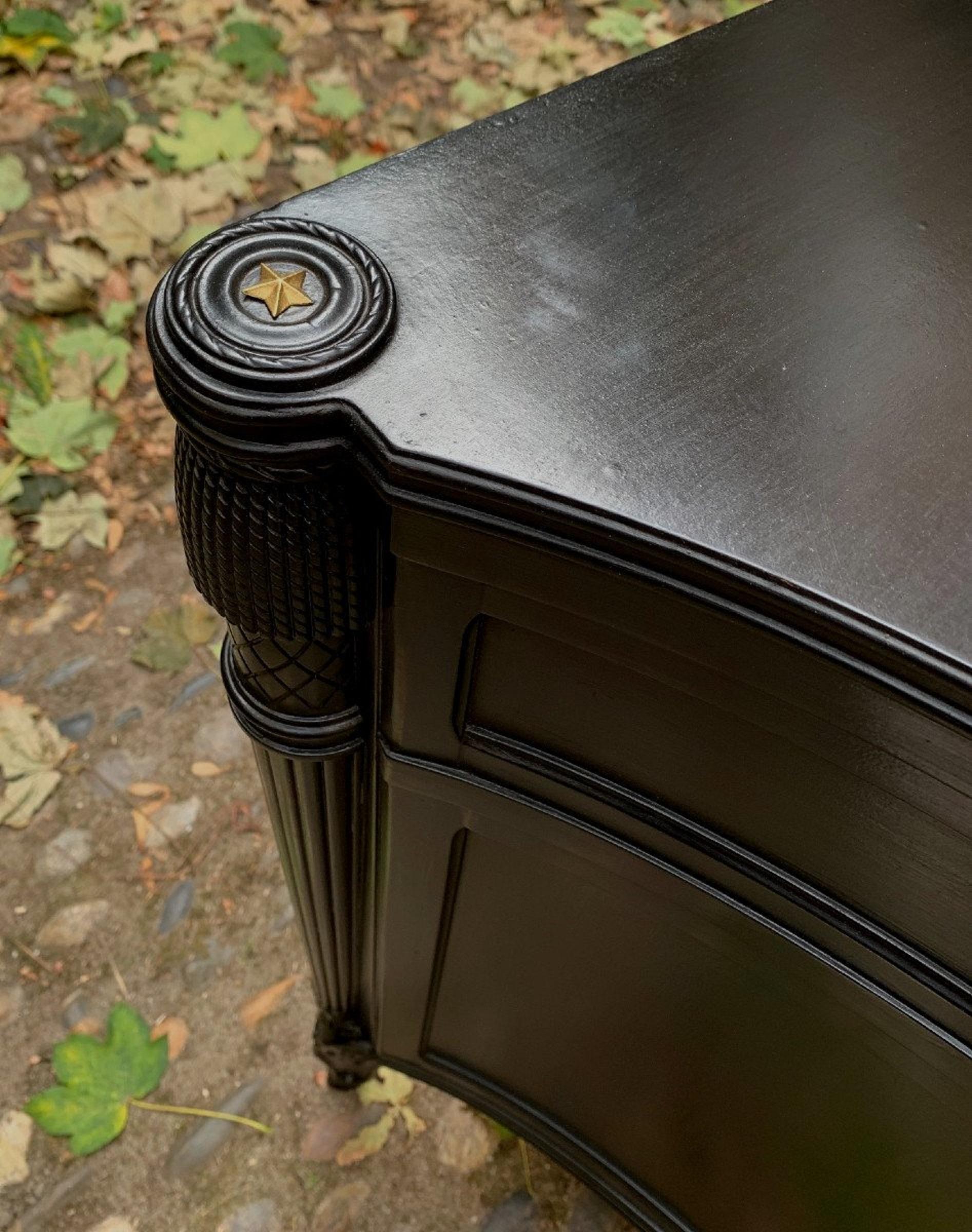 Lacquered Jansen Commode Louis XVI Style For Sale
